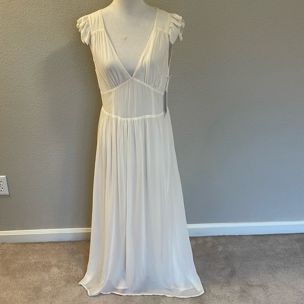 Reformation NWT Ivory Daylight Flow Dress Size 8
